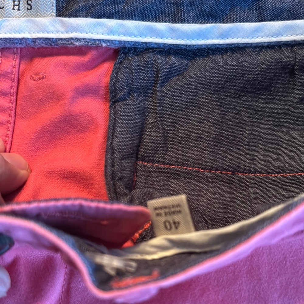 Jachs Coral Flat Front Men's Shorts - Picture 2 of 4